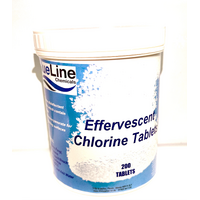 BLUELINE CHLORINE TABLETS EFFERVESCENT (Tub x200)
