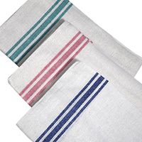 4 X Tea Towel - Professional Catering 100% Cotton Assorted Colours (Individual)