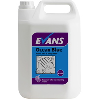MULTIBUY -  CASE OF 2 X 5L - OCEAN BLUE - Invigorating Hand, Hair & Body Wash/Soap (5L)