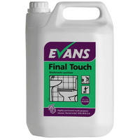 CASE OF 2 X  FINAL TOUCH - EVANS Highly Perfumed Bacterial Washroom Cleaner/Sanitiser (5L)