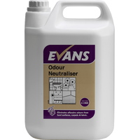 ODOUR NEUTRALISER - CASE OF 2 X 5L  - EVANS - Eliminates Odours From Carpets, Fabrics & Hard Surfaces (5L)