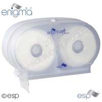 ESP Premium Twin Micro Toilet Roll Dispenser (White)LAST 1 - OLD STOCK