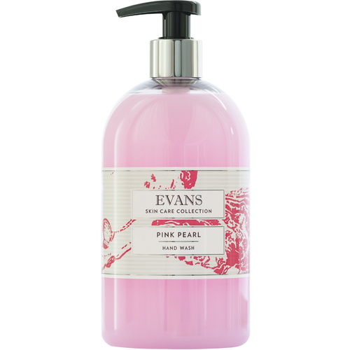 PINK PEARL BASIN 500ML - EVANS Luxury Hand Soap Basin Pump Bottle (500ml)