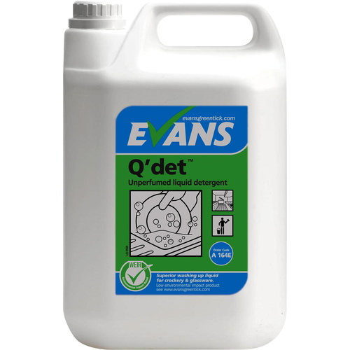 Q'DET - EVANS Unperfumed Washing Up Liquid (5L)