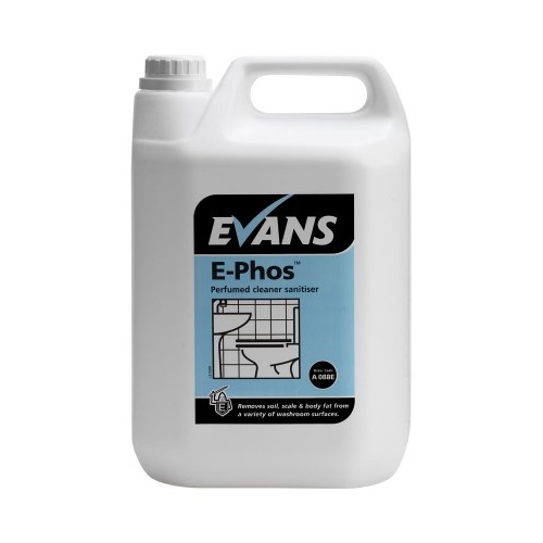 E-PHOS - EVANS - Toilet Cleaner & Descaler Safe on Stainless Steel EN1276 (5L)