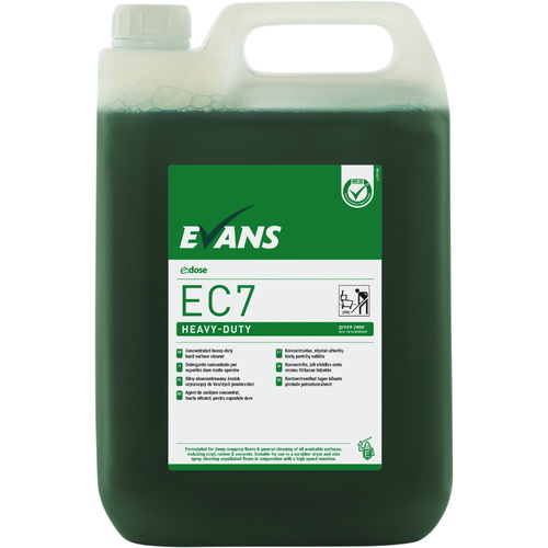 EC7 HEAVY DUTY (5L) - EVANS Heavy Duty Hard Surface Cleaner (GREEN)