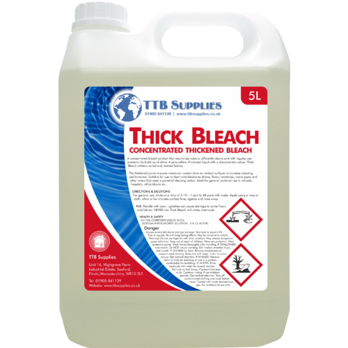TTB Supplies - Thick Bleach - Concentrated Thick Bleach (5