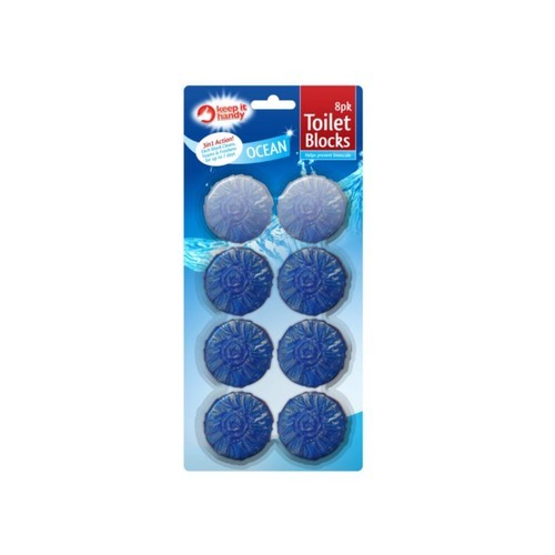6 block pack TOILET CISTERN Blue Loo Flush Hygiene Clean Fresh Fragrance ✔ 