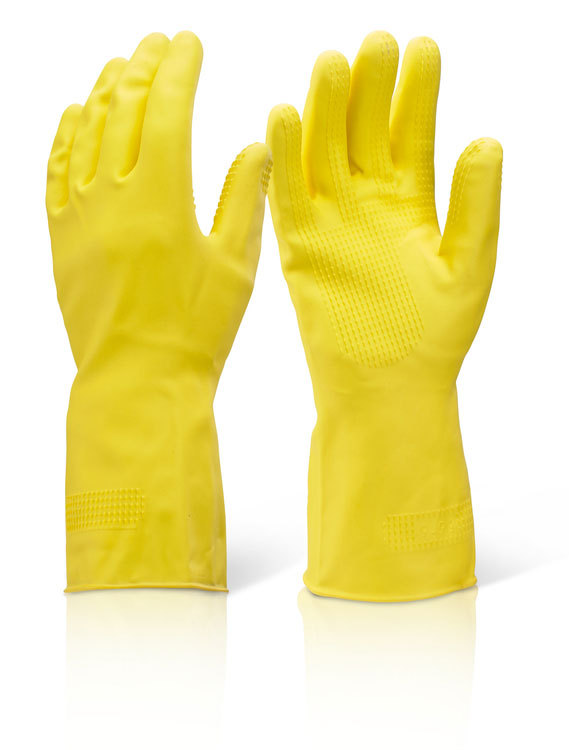 Heavy Duty Household Rubber Gloves Medium - Yellow