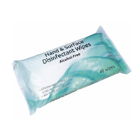 Hand & Surface Disinfectant Wipes EN1276 Grade (Alcohol Free) Case 16 x 40 Wipes