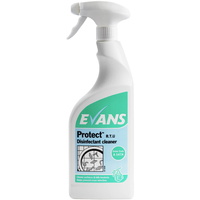 PROTECT RTU - EVANS - Anti Bacterial Multi Purpose Perfumed Disinfectant Cleaner (EN1276)(EN14476) (750ml)