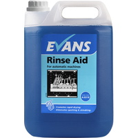 RINSE AID 5L - EVANS - Promotes Drying & Eliminates Spotting on Crockery & Glassware (5L)