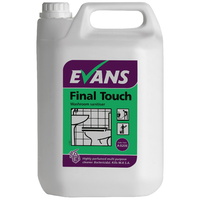 EVANS - FINAL TOUCH - Highly Perfumed Bactericidal Washroom Cleaner/Sanitiser (5L)