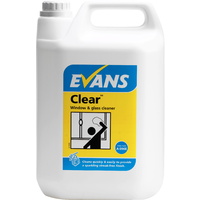 CLEAR - EVANS Window, Glass & Stainless Steel Cleaner (5L)