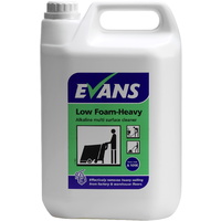 LOW FOAM HEAVY - EVANS - Alkaline Multi Surface Cleaner / Catering Grade (5L)