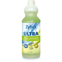 CASE OF 2 X Zybax Ultra - Ultimate Odour Eliminator & Multi Purpose Cleaner Concentrate (1L) 