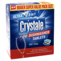 Ultra 5 in 1 Dishwasher Tablets (x100 Tabs) CRYSTALE