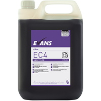 CASE OF 2 X  EC4 SANITISER (5L) EVANS - Unperfumed Cleaner Sanitiser (PURPLE)