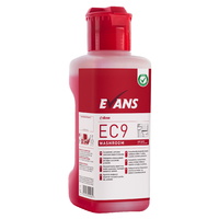 EVANS - EC9 WASHROOM (1L) - Washroom Cleaner & Descaler (Inc Dosing Cap) (RED)