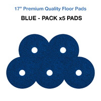 17 Inch Floor Pads - Blue Case x5 Wet Scrub/Heavy Duty Pads