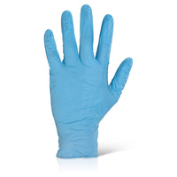 Nitrile Gloves Powder Free (Blue) - SMALL Box x 200
