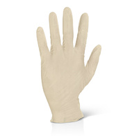 Latex Gloves Powder Free (Natural) - LARGE Box x100