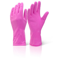 Household Rubber Gloves Large - Pink
