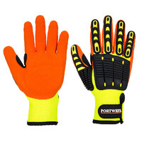 A721 Anti Impact Grip Gloves Yellow/ Orange