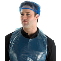Blue Detectable Disposable Hairnets (x100)