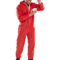 Click Protective Coveralls Red CE Marked Type 5 & 6 EN13034 & EN13982