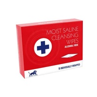 Moist Saline Cleansing Wipes (10)