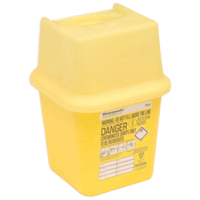 Yellow Sharps Disposal Container/Capsule - 4 Litre
