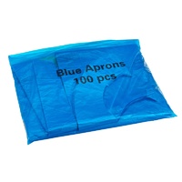 Heavy Duty Disposable Polythene Blue Aprons (x100)