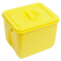 30 Litre Yellow Hazardous Waste Sealable Bin Unit