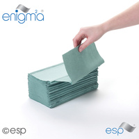 EASY500G (HTGI500) - Interfold Hand Towels - 1ply Green (x5000 Towels)