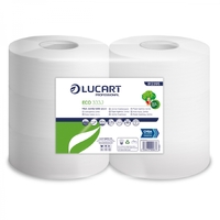 ECO333J (JWH333) - Jumbo Toilet Rolls - 2ply White 300m (80mm Core) (x6 Rolls)