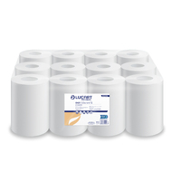 EASY130W (CWH130) - Centre Feed Mini Rolls - 1ply White 120m (x12 Rolls)