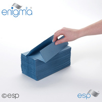 EASY2850B (HTB2850) - C-Fold Hand Towels - 1ply Blue (x2850)