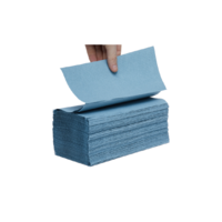 Interfold Hand Towels - 1ply Blue (x4000 Towels)