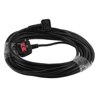 Compatible Numatic Black Cable & 13A Plug Assembly with 3-Pin Connector