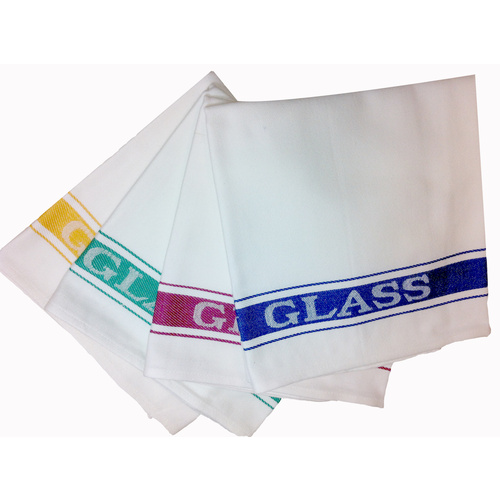 Linen Union Glass Cloth - Red (Individual)