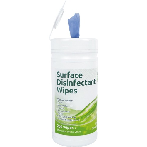 Surface Disinfectant Wipes Anti-Bac/Catering Grade EN1276 EN14476 (Tub x200 Wipes)