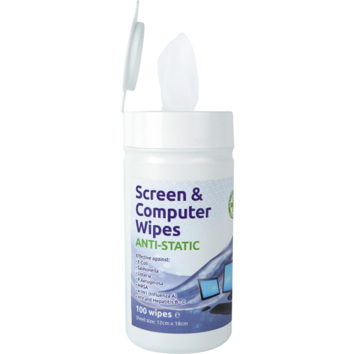 Eco Tech Screen & Computer Wipes (100 Wipes)