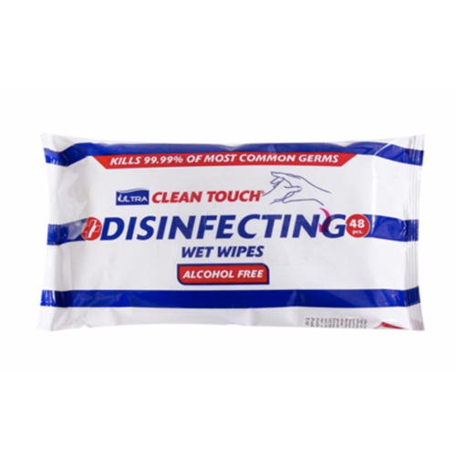 Clean Touch - Hand & Surface Disinfectant Wet Wipes (Case 18 x 48 wipes)
