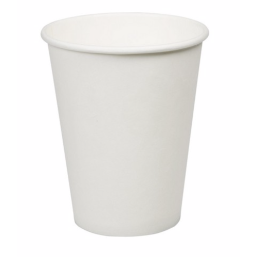 12oz Premium Paper Coffee Cups - White (Case x1000)