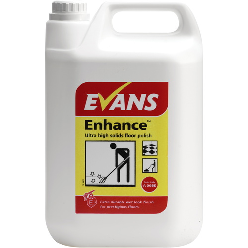 EVANS - ENHANCE - Metalised Floor Polish Ultra High Solid Wet Look Finish (5L)