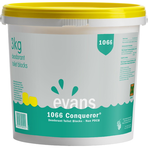 1066 CONQUEROR EVANS- Deodorant Toilet/Urinal Channel Blocks (Non PDCB) (3kg)