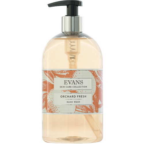 EVANS - ORCHARD FRESH BASIN - Refreshing Hand, Hair & Body Wash/Soap Basin Pump Bottle (500ml)