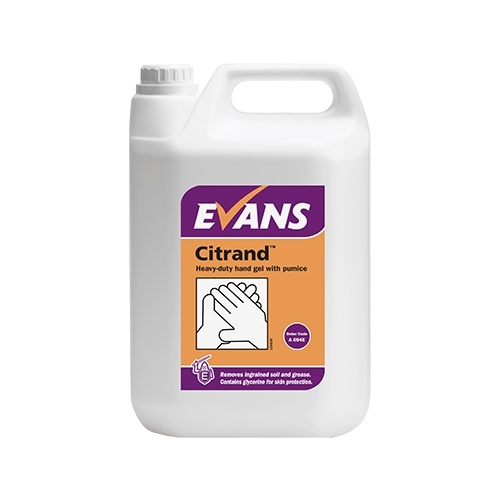 EVANS - CITRAND - Heavy Duty Hand Gel with a Natural Exfoliant (Microbead Free) (5L)