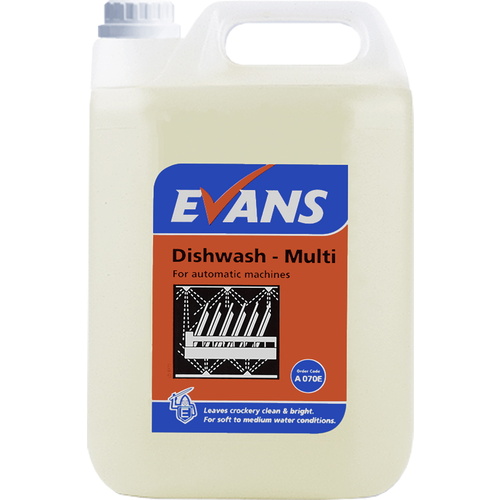 DISH WASH MULTI - ALTERNATIVE TO EVANS - Dishwasher Detergent (5L)